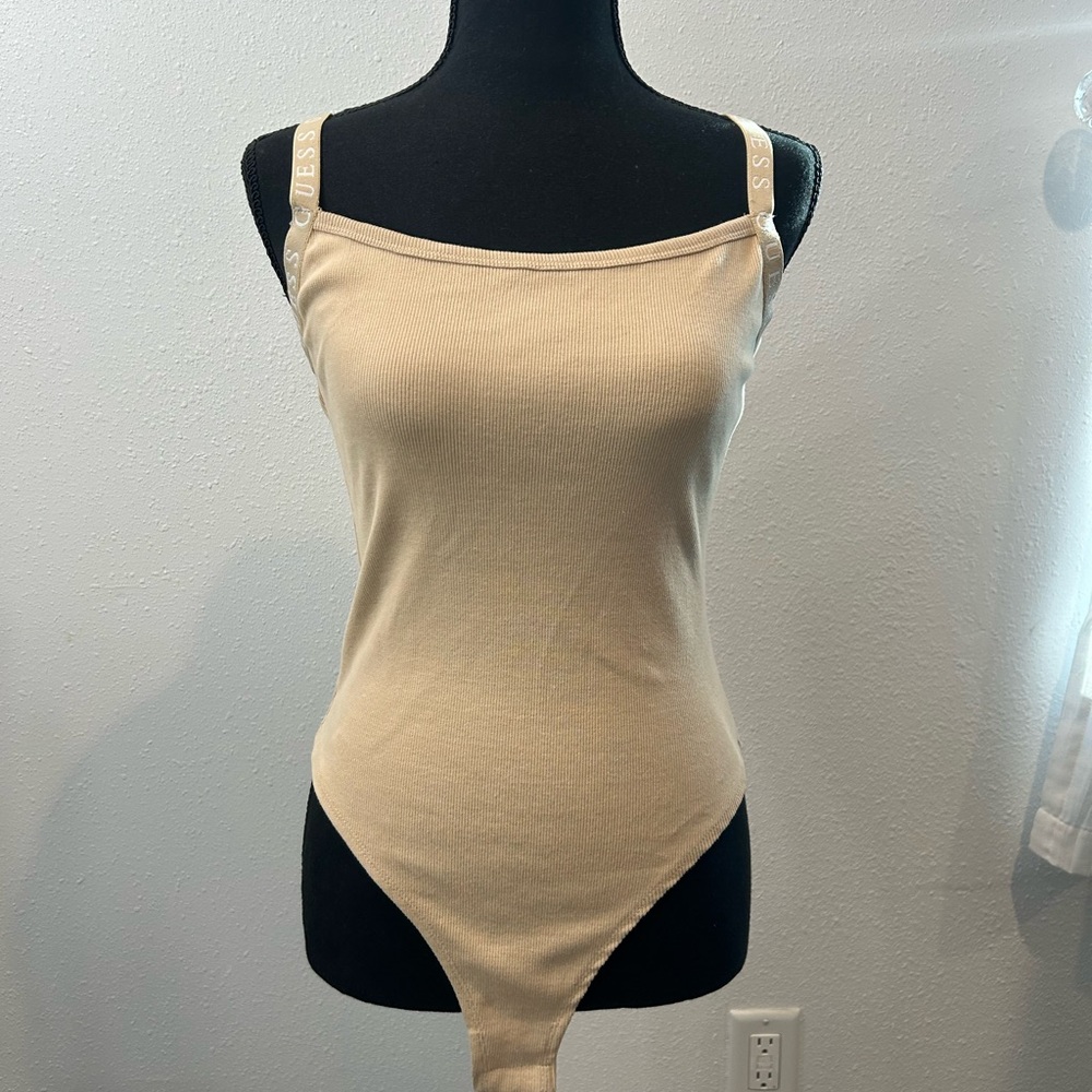 Guess Ribbed Bodysuit  (Tan and Black see pictures)